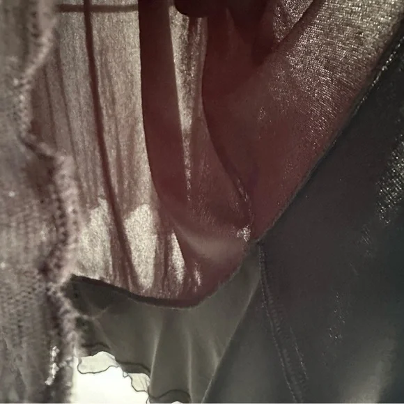 Vintage Y2K Cache Cache Dress Fairy Whimsigoth Grunge Mini Sparkles Mesh Black - Picture 8 of 13